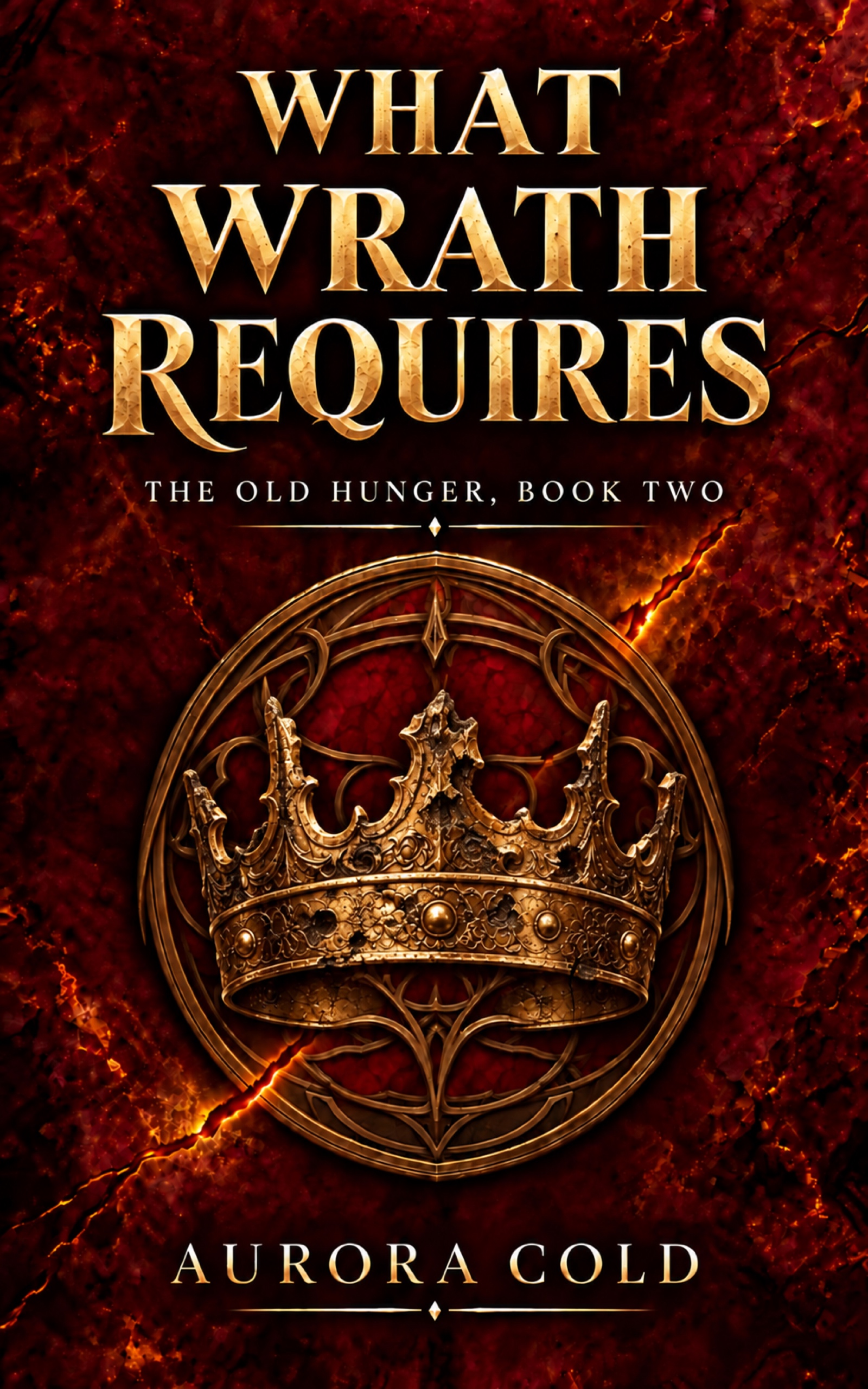 What Wrath Requires by Aurora Cold — The Old Hunger, Book Two. Book cover.